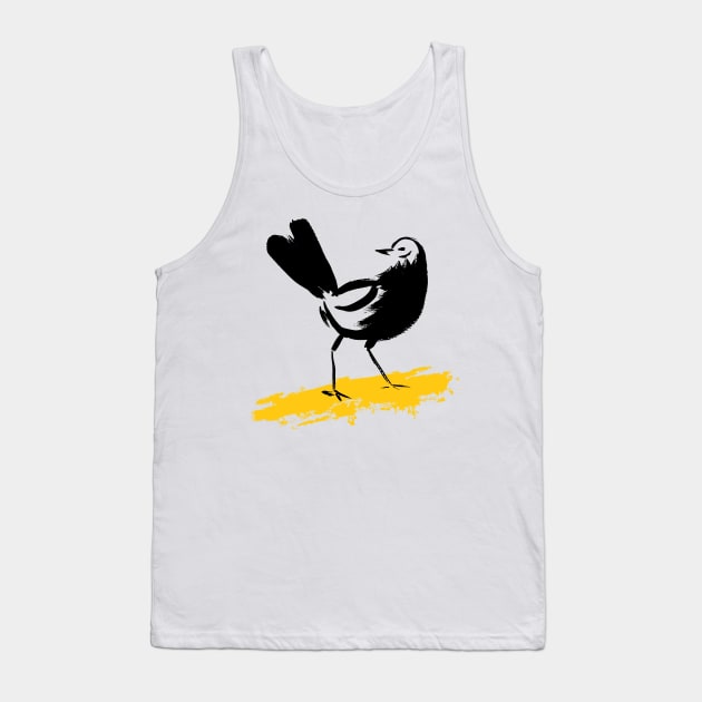 Brush Bird Tank Top by SWON Design